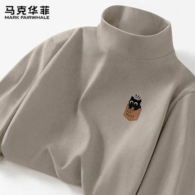 马克华菲长袖T恤男秋冬新款