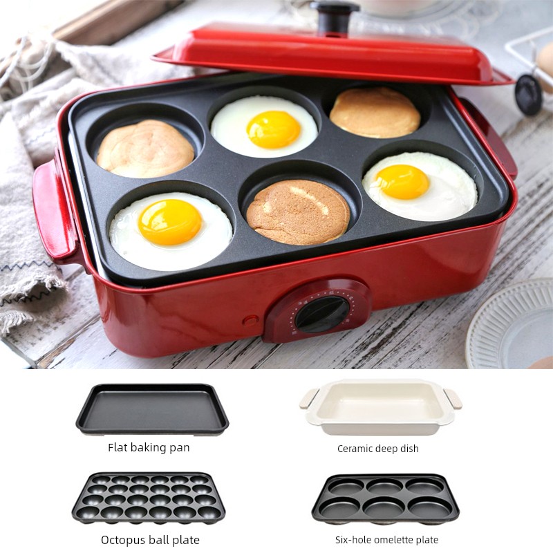 米凡欧斯美食锅家用电烧烤炉煎烤涮一体锅多功能烧烤锅火锅料理锅