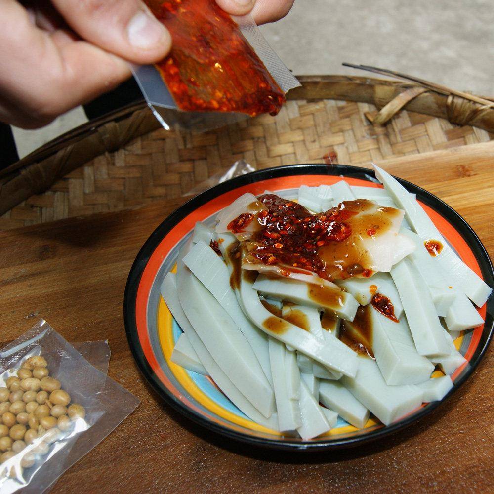 遵义特产鸭溪凉皮凉粉面即食豌豆凉粉贵州零食小吃手工胡豆凉粉粉