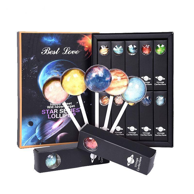 星空棒棒糖送女友网红生日礼物高颜值零食星球糖果礼盒装正版儿童
