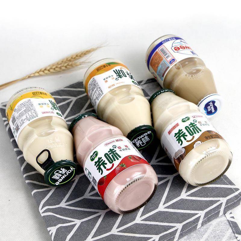 包邮 养味牛奶220ml*6瓶草莓香蕉椰果儿童早餐学生奶乳酸菌饮料