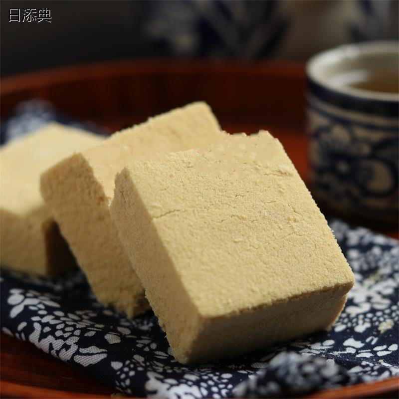 唐山特产 纯绿豆糕 老式北方水磨蒸干豆糕传统糕点茶点380克包邮