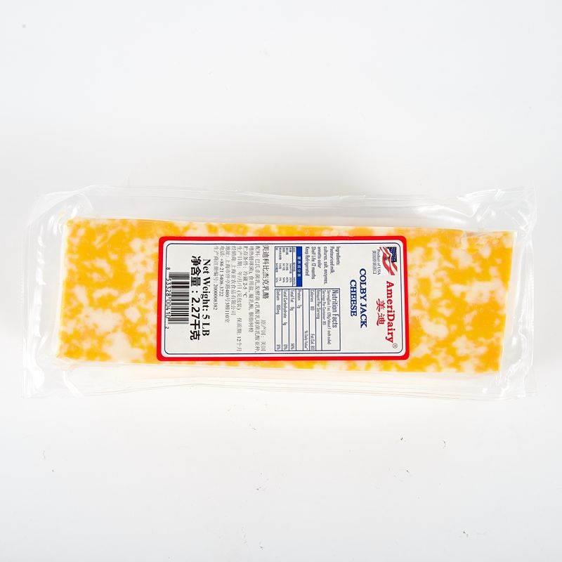 美迪科比杰克乳酪即食芝士奶酪整条2.27kg Colby Jack Cheese