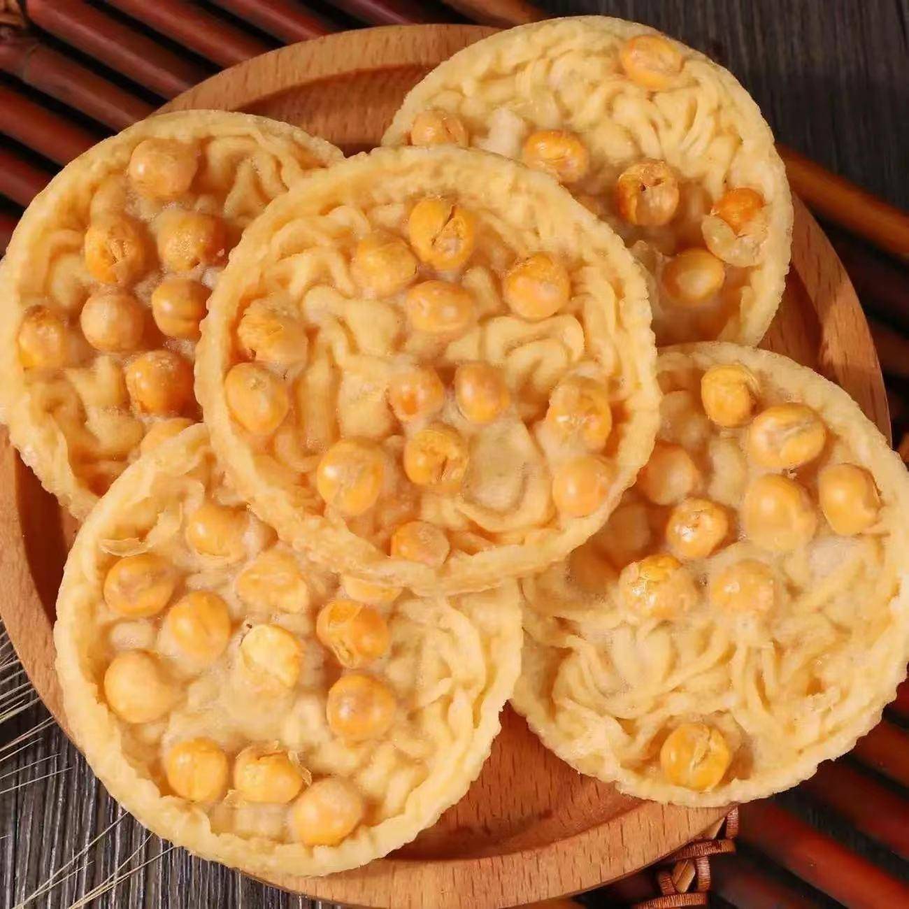 月亮花生巴豆巴子饼干独立包装香脆江西特产锅巴零食小吃一整箱
