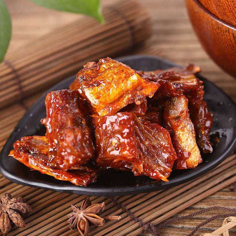 味芝元香辣鱼排鱼尾巴湖南即食鱼干特辣鱼块解馋休闲麻辣零食小吃