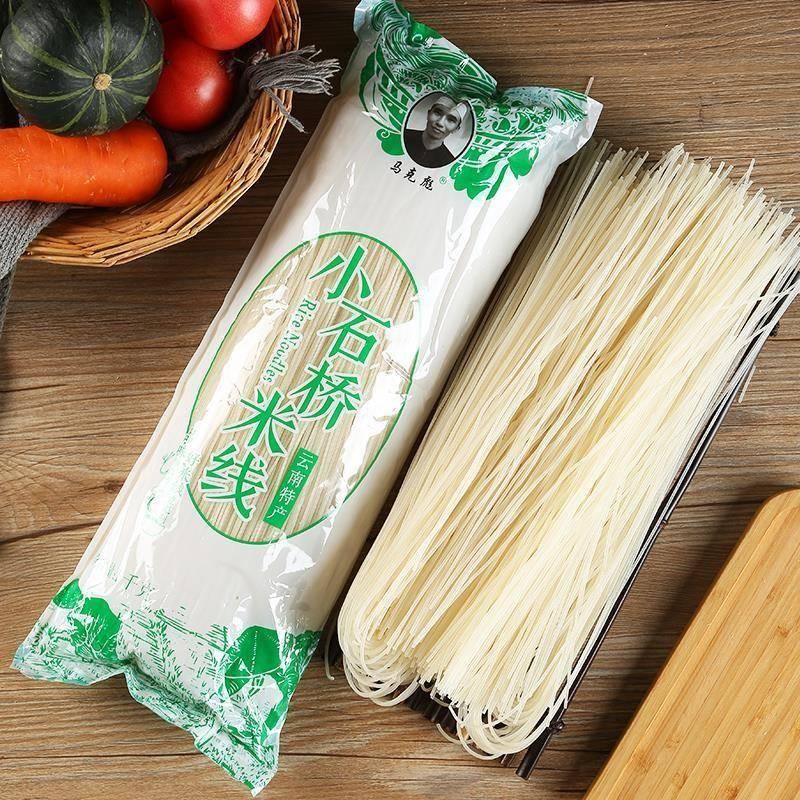 【文山小石桥细米线】云南特产4斤6斤8斤正宗手工方便炒米粉袋装
