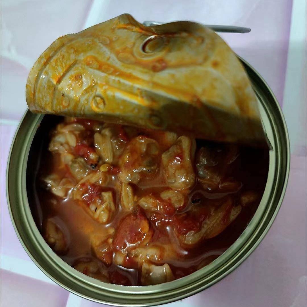 琉璃海麻辣花蛤罐头海鲜零食网红罐即食小吃蛤蜊酱肉麻辣零食熟食