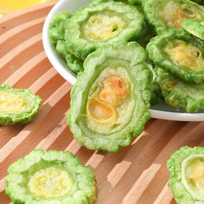 苦瓜脆片干果蔬脆脱水蔬菜干即食解馋充饥健康办公室小吃休闲零食