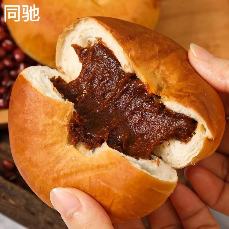 老式红豆沙面包夹心软面包手撕红豆丹麦吐司整箱学生早餐休闲零食