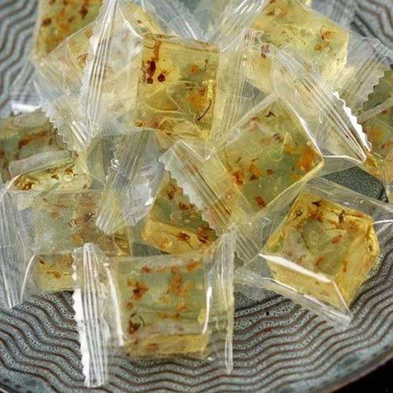 水晶桂花糕 茉莉花糕 玫瑰花糕 百香果糕 酸梅糕水晶奇异果糕糖果