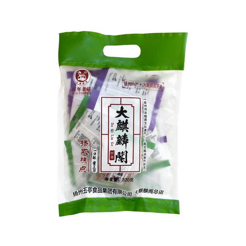 扬州大麒麟阁麻饼 一口酥 京果 蜜三刀 桃酥 礼袋装糕点 点心特产