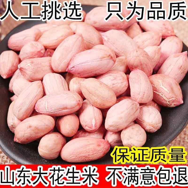 东北白沙花生米不带壳大颗粒新鲜粉皮花生仁24年农家新货散装商用