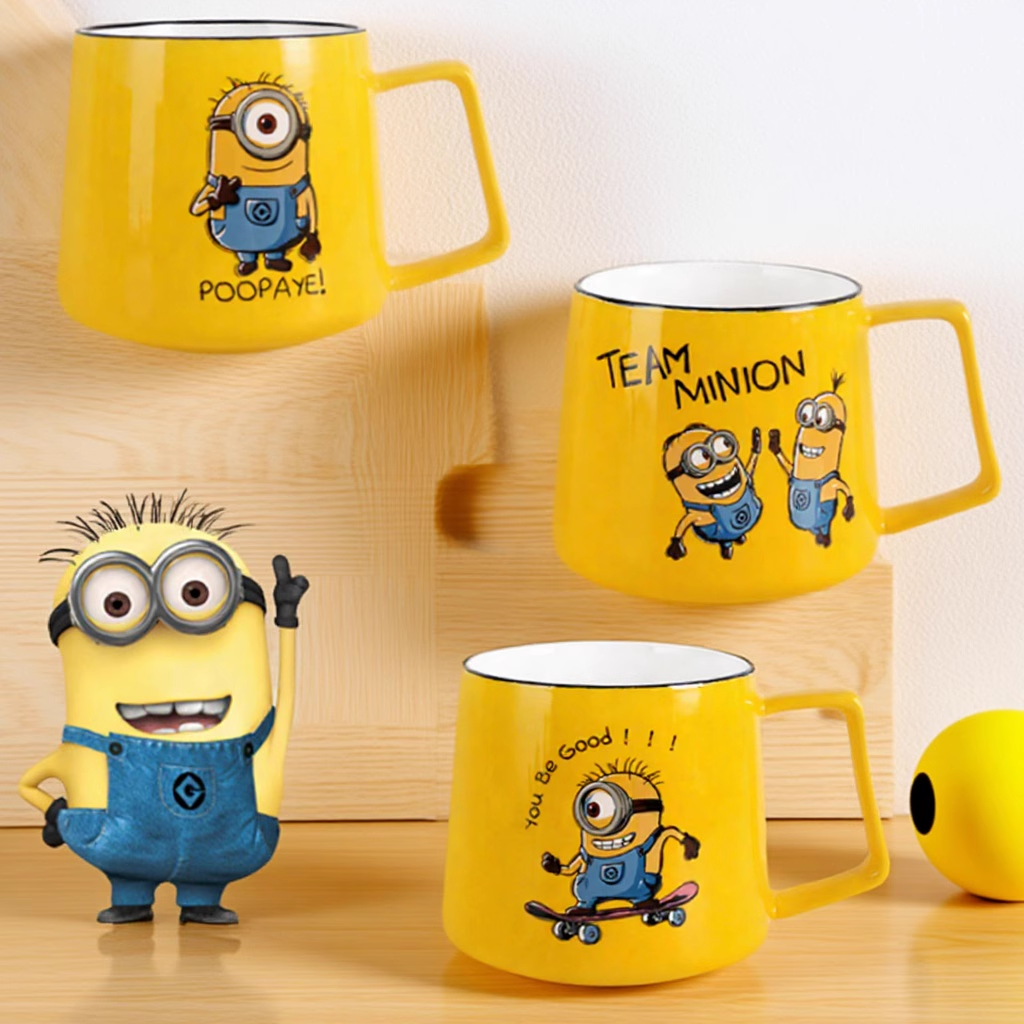 小黄人水杯陶瓷杯咖啡杯办公室早餐牛奶杯家用喝水杯子儿童马克杯,餐饮具,马克杯,淘宝优惠券,粉丝福利购,淘宝优惠卷