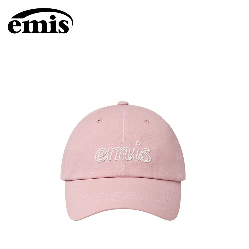 emis粉色鸭舌帽软顶可调节