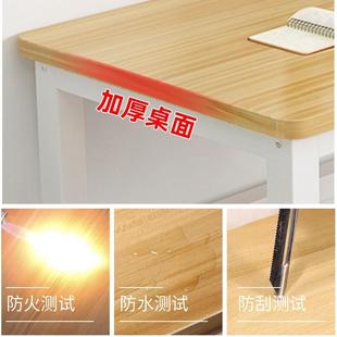 电脑桌家用双层学习办公桌长方形工作台靠墙小桌子简易书桌长条桌