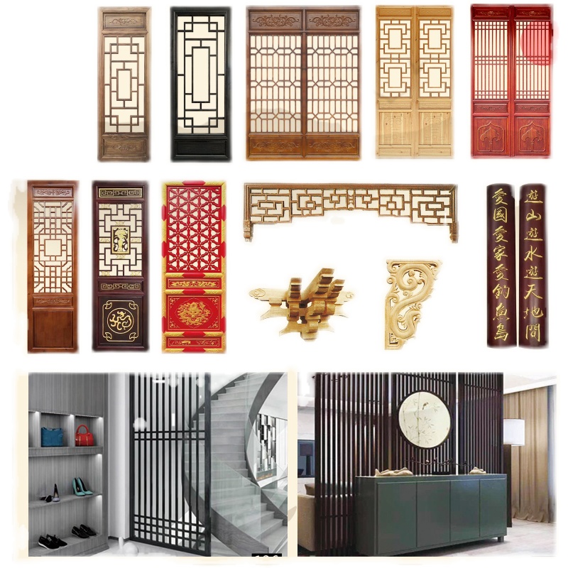 定制木头欧式雕花板隔断木制品通花板椴木雕立体浮雕手工深雕刻