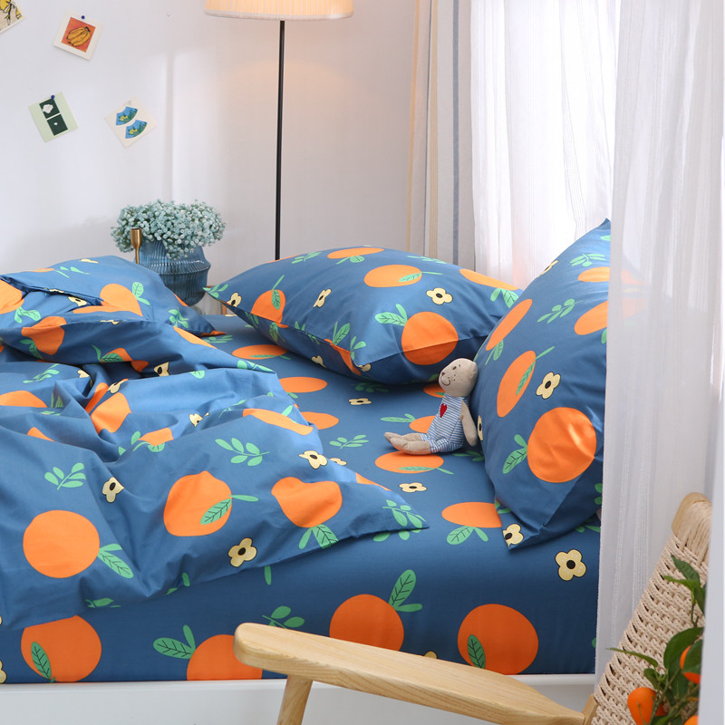 一个橙 秋冬纯棉被套单件宿舍1.5米全棉被罩双人1.8x2.0x2.3水果,床上用品,被套,淘宝优惠券,粉丝福利购,淘宝优惠卷