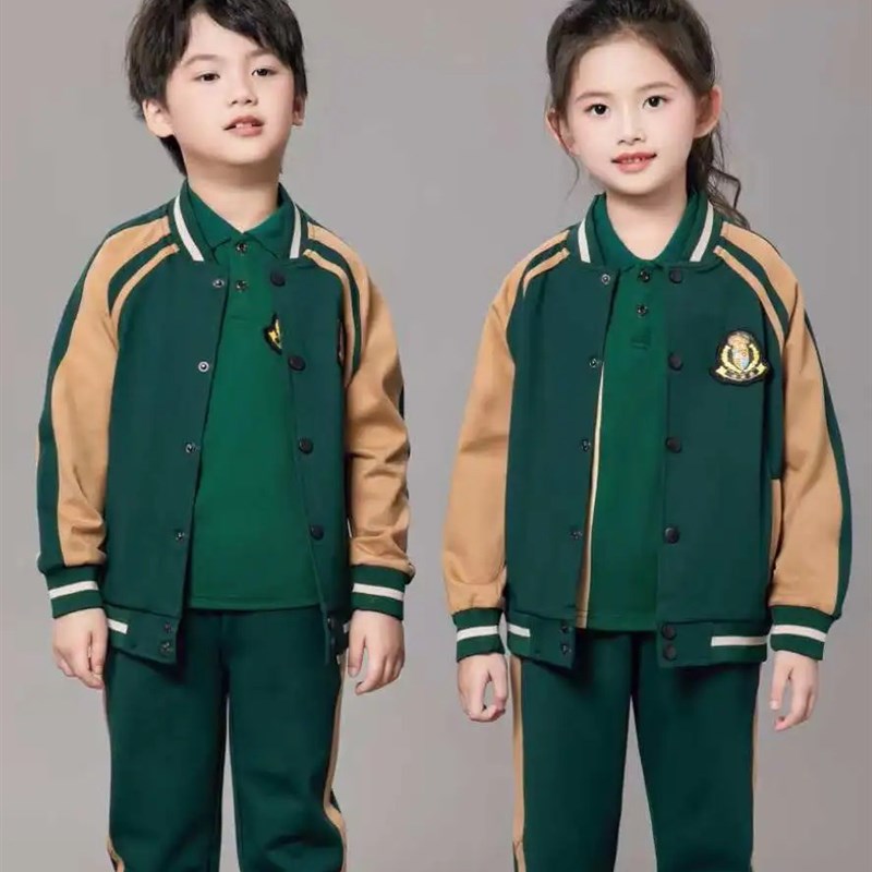 2024新款小学生校服套装春秋冬装运动班服幼儿园园服两件套