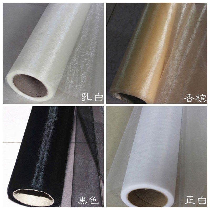 结婚庆用品纱幔楼梯装饰纱雪纱水晶纱缦婚房布置拉花拱门纱花球