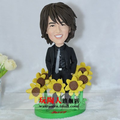 泥塑泥人真人定制 粘土捏人像diy玩偶软陶人偶公仔订做惊喜礼物