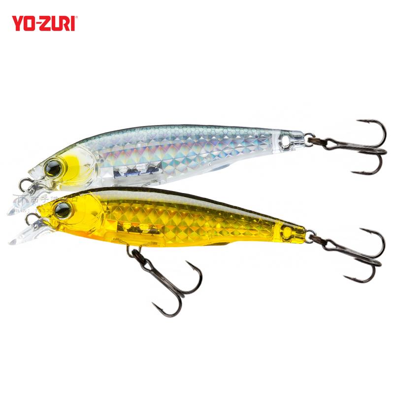 日本友祝YO-ZURI远投浮水米诺3D棱镜R1436硬饵翘嘴鲈鱼饵路亚假饵
