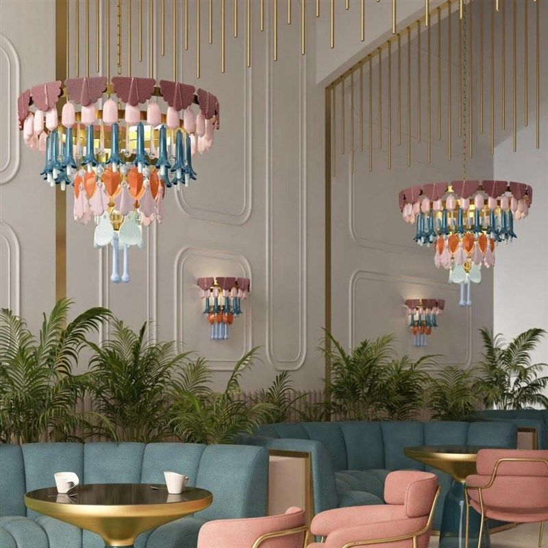 法式复古客厅吊灯美式轻奢餐厅灯欧式别墅样板间卧室床头装饰吊灯,家装灯饰光源,客厅吊灯,淘宝优惠券,粉丝福利购,淘宝优惠卷