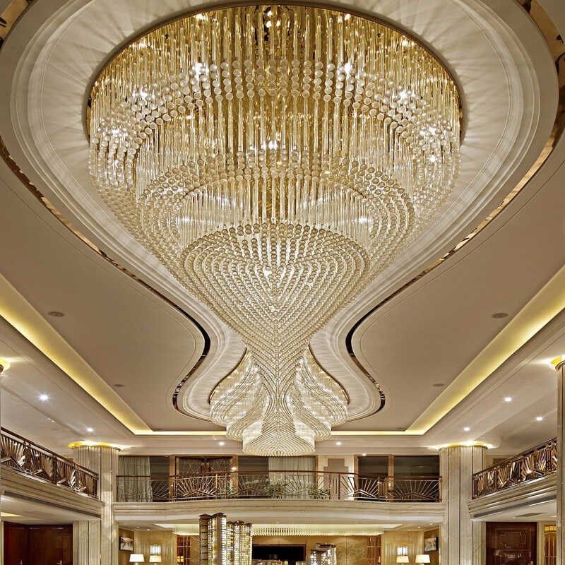 酒店装饰水晶灯宴会厅大堂吸顶灯宾馆售楼部珠宝店异形工程灯具,家装灯饰光源,餐厅/卧室/书房吸顶灯,淘宝优惠券,粉丝福利购,淘宝优惠卷