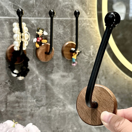 挂钩免打孔强力承重卫生间发夹头绳粘钩墙上壁挂发圈发箍收纳架子