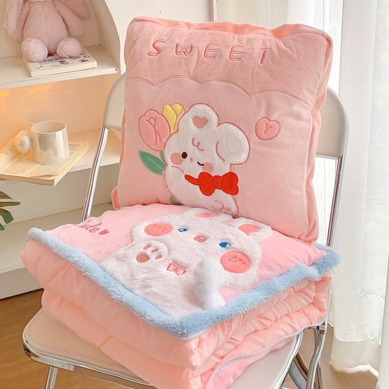 抱枕被子a两用二合一毛毯空调办公室女生睡觉午睡毯子汽车车载枕,居家布艺,抱枕被,淘宝优惠券,粉丝福利购,淘宝优惠卷