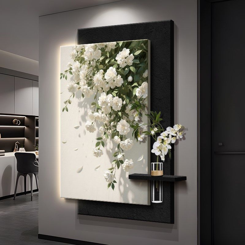 2025新款简约现代玄关装饰画 画过道尽头高级感挂画 画入户正对门,家居饰品,氛围画/灯画,淘宝优惠券,粉丝福利购,淘宝优惠卷