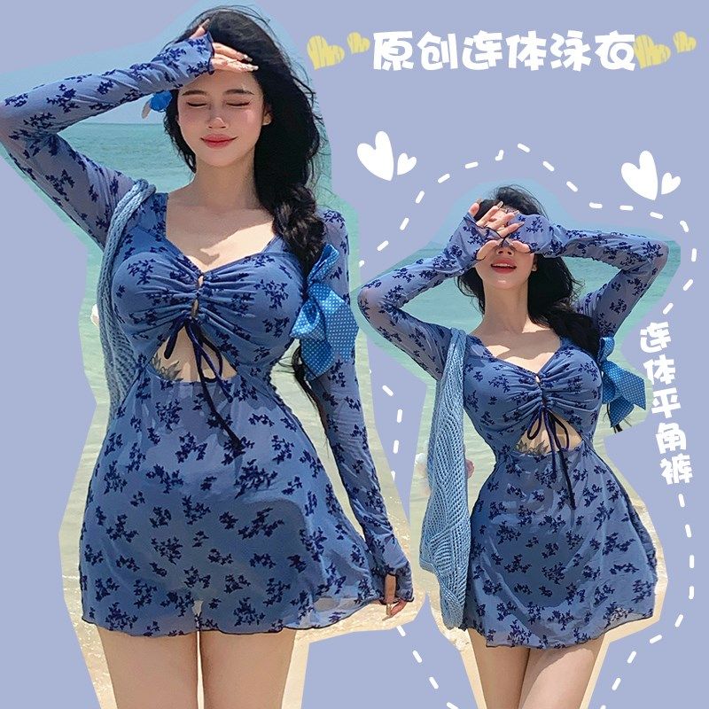 2025新款甜美少女泳衣连体裙式保守大码微胖女孩显瘦遮肉度假温泉,运动/瑜伽/健身/球迷用品,连体泳衣,淘宝优惠券,粉丝福利购,淘宝优惠卷