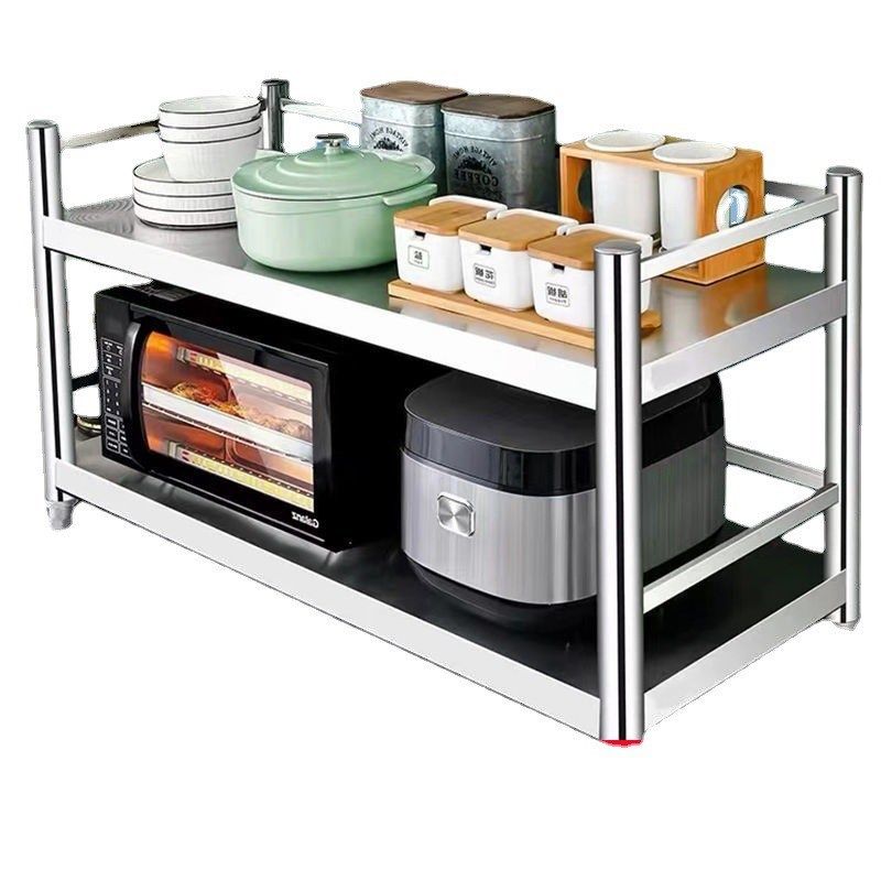 不锈钢厨房置物架落地多层加厚家C用围栏款厨房整理日用百货厨房,厨房电器,餐饮后厨套装,淘宝优惠券,粉丝福利购,淘宝优惠卷