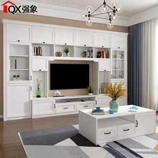 简欧轻奢电视柜 小户型省空间高款组合墙电视柜 强象D-205刨花板