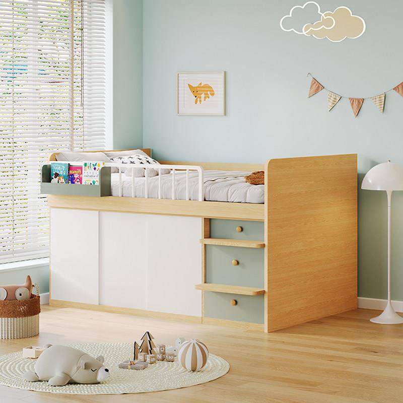 儿童半高床小户型榻榻米上床下柜带书桌衣柜一体组合多功能储物床,住宅家具,儿童床/儿童抽拉床,淘宝优惠券,粉丝福利购,淘宝优惠卷