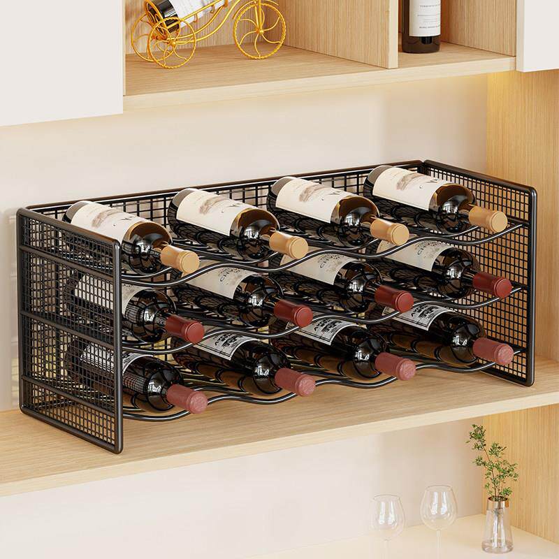 红酒架高级感轻奢酒柜红酒斜放置物架红酒杯摆件展示架创意酒托