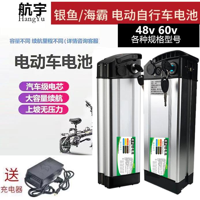 电动车48V锂电池60v20ah48v25ah大容量电池折叠车代驾车锂电池