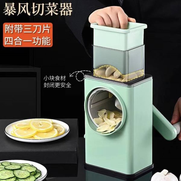 片莲藕神器土豆片切片机切商用蔬菜机刨丝不锈钢蒜器多功能