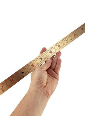 慈缘正堂 黄铜鲁班尺丁兰尺子 官禄尺木工尺法尺文公尺门公尺直尺