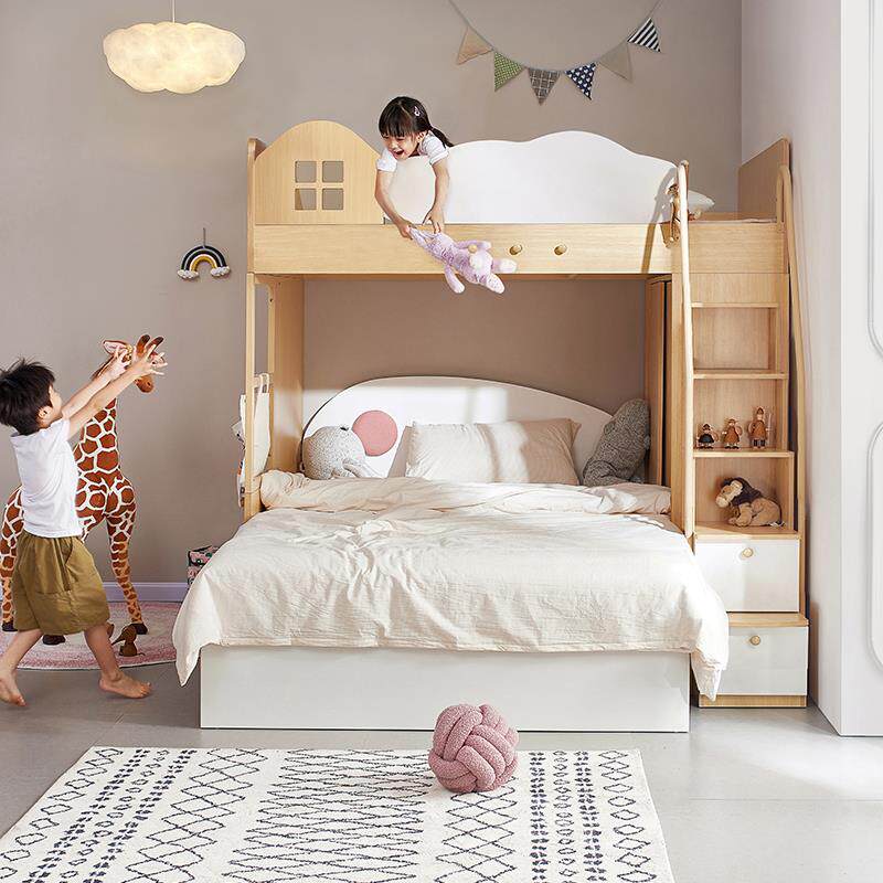 考拉森林 小户型高低床上下床多功能双层床1.5m儿童床高架床