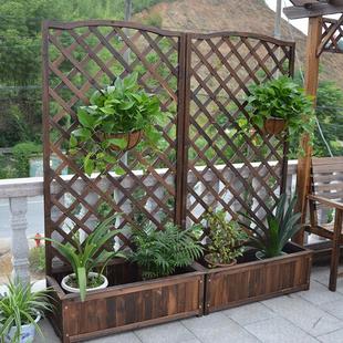 杉木户外防腐花架田园风格 加厚实木庭院爬藤架 攀爬网格隔断