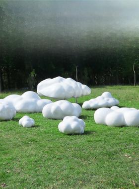 室外模拟玻璃纤维云雕塑售楼处景区公园园林景观商场展示装饰摆件