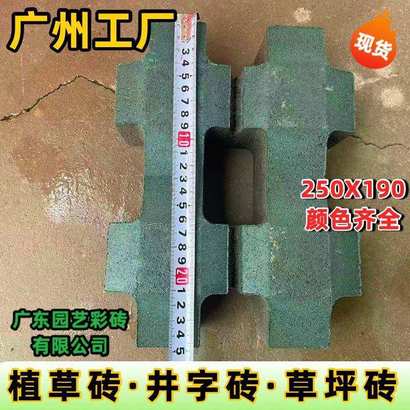 井字砖植草砖停车位地面砖户外绿化砖书池砖250*190广州工厂现货