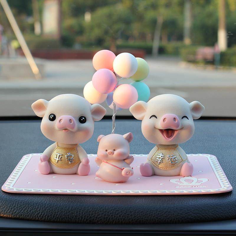 汽车饰品摆件摇头小猪车载车内网红可爱创意高档车上装饰用品女神,汽车用品/电子/清洗/改装,摆件,淘宝优惠券,粉丝福利购,淘宝优惠卷