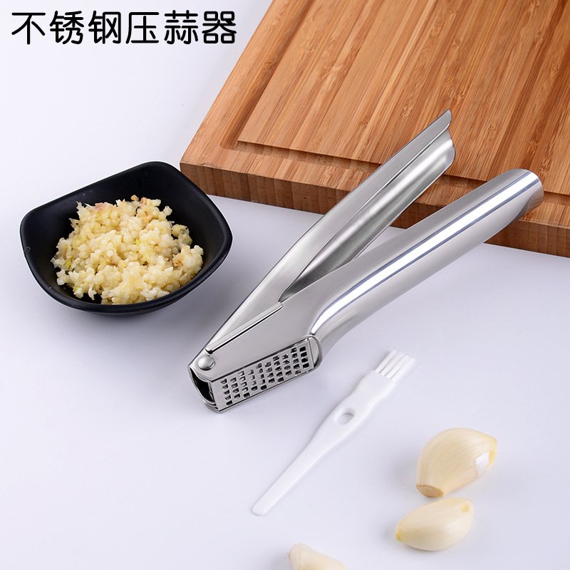 厨房用品304不锈钢加厚型蒜泥器压蒜器家用手动厨房姜汁蒜蓉捣碎