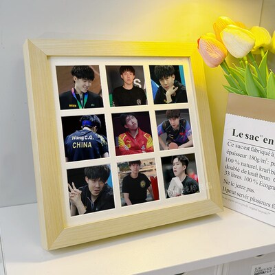莎头组合孙颖莎周边王楚钦桌面摆件九宫格时间线相框国兵海报礼物