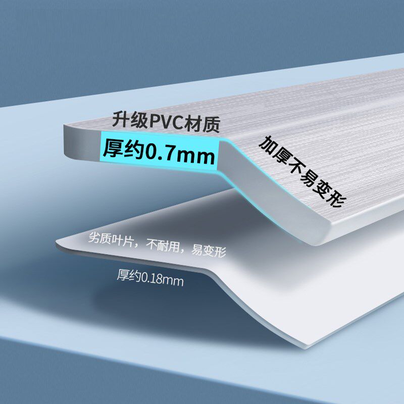 2025新款PVCL防窥百叶窗帘免打孔卫生间遮挡帘遮光卷拉式升降卷帘