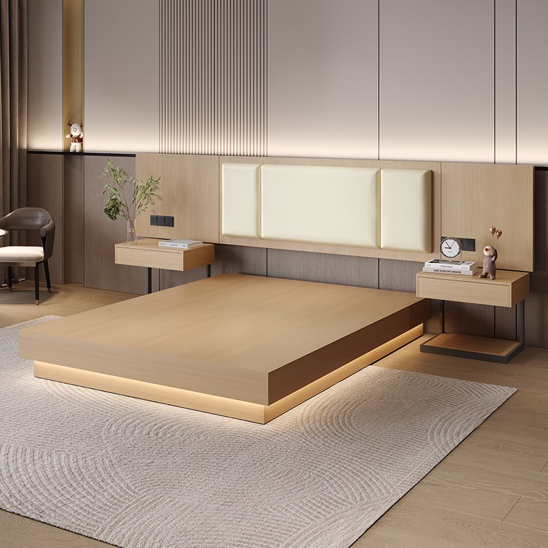 酒店家具标间全套民宿客房双床定制专用床箱全季快捷旅馆用床双床