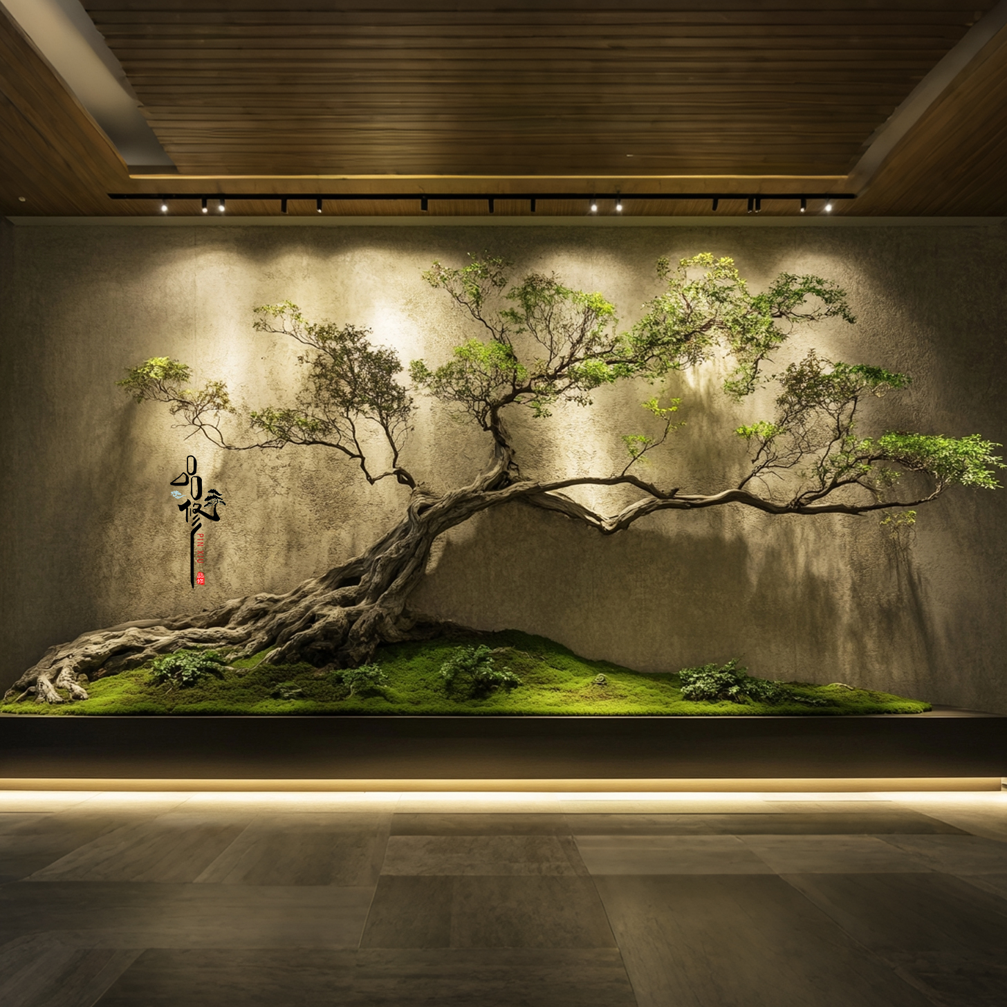 品修新中式大型枯树景观摆件