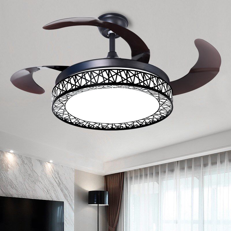 上门包安装风扇灯隐形客厅吊扇灯餐厅大风力风扇带电扇吊灯卧室灯