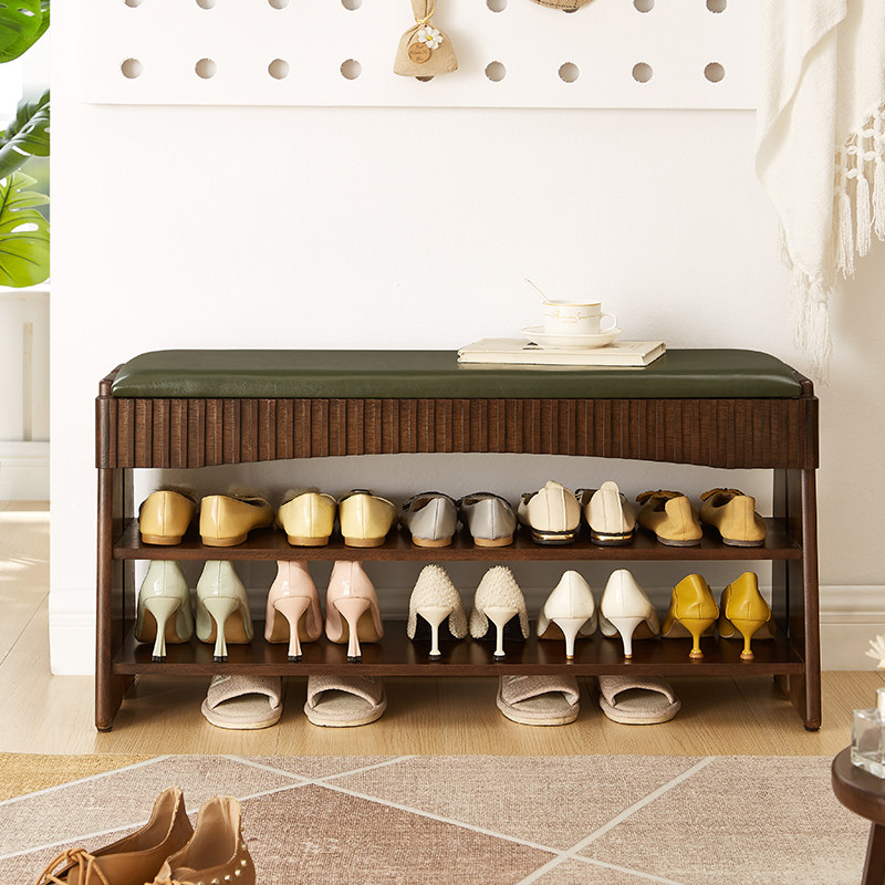 换鞋凳家用门口可坐入户穿鞋凳进门实木鞋架网红软包坐垫收纳凳子,住宅家具,换鞋凳,淘宝优惠券,粉丝福利购,淘宝优惠卷